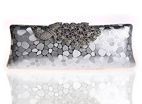 Sac de soirée paon élégant en diamant pour banquet chic et robe de mariée