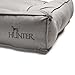HUNTER Lancaster Hundebett, gesteppt, gemustert, weich gepolstert, 100 x 70 cm, grau