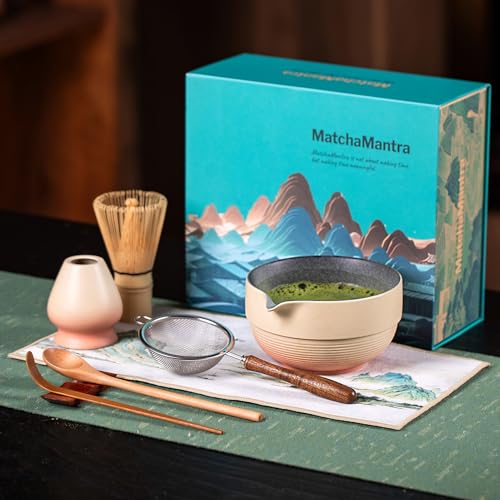 Matchamantra Premium Matcha Ceremony Set, Complete 9-Pcs Ritual Kit – Presented in Luxury Magnetic Gift Box, Perfect for Gifting or Self-Care