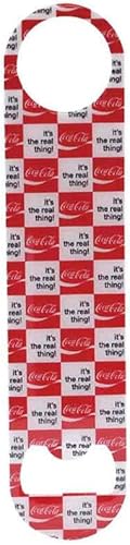 Miniatura 3 de TableCraft 's Coca-Cola - Abrebotellas de metal plano, gráfico, color rojo