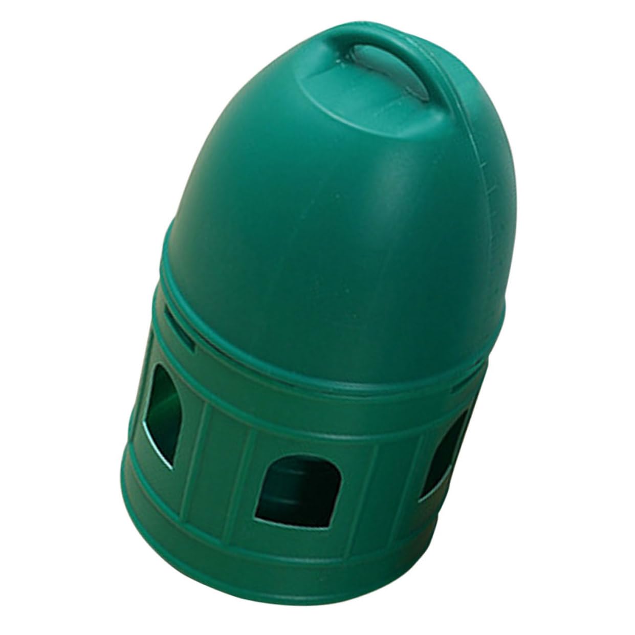 Abreuvoir à Oiseaux Rond Vert 10 L en Plastique, Démontable | Pratique et Facile à Nettoyer, pour Pigeon et Volière Familiale, Accessoire Cage Oiseaux