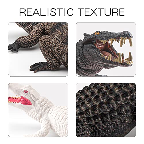 Gaicom Wildlife Jungle Reptiles Animal Figure Playset 7 Pcs Crocodile Action Figures Model Toys For Boys Girls Kids #TOP3