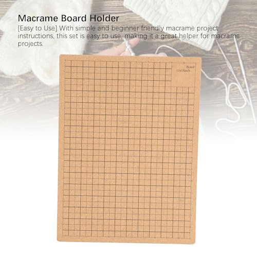 Planche de macramé double face avec support métal pour tressage de bracelets et bijoux - 3