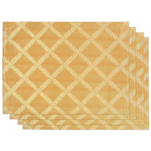 Lenox Laurel Leaf Set of 4 Placemats, Gold