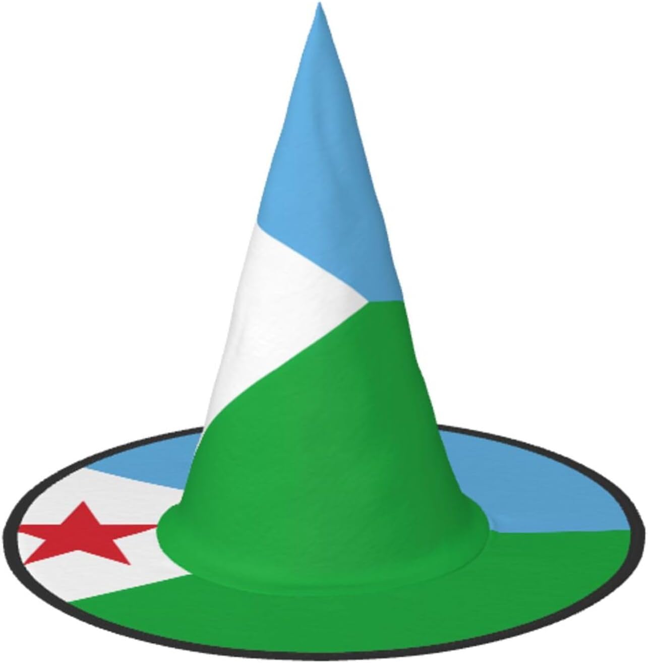 Halloween Flag of Djibouti Print Horn Hat for Party Cosplay