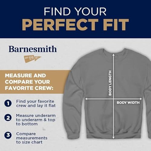 Barnesmith University of Michigan UMich, U-M Wolverines Adult Unisex Crewneck Sweatshirt, Heritage, Navy, Large - Image 5