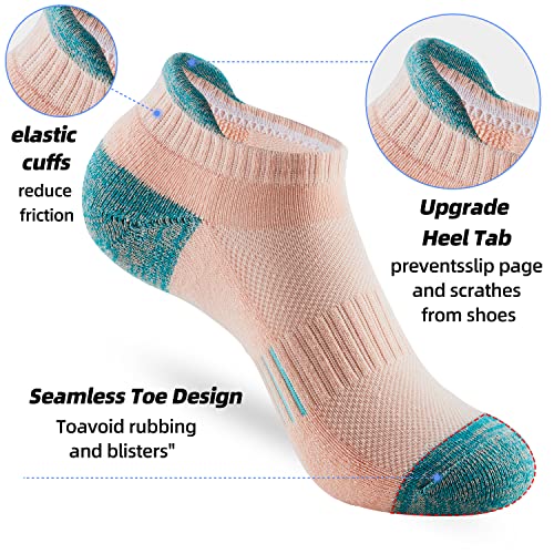 Image of ATBITER Women's Ankle Socks Cushioned Running Athletic No Show Socks-6Pairs | Ladies Low Cut Short Workout Gym Socks With Tab Non Slip for Yoga Pilates Casual Dress Flats Sneaker Shoe Size 6-8 /8-10 /10-12