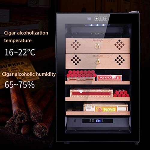 Humidors Electronic Cigar Cabinet Constant Temperature And Humidity Cigar Cabinet Commercial Humidity Control Cigar Cabinet Household Mini Small Cigar Cabinet Moisture Cigar Cabinet 5 Layers 65L #TOP1