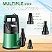 TRUPOW 1 HP Sump Pump Submersible Water Pump 3981 GPH Portable Thermoplastic Electric Utility Pump for Swimming Pool Garden Basement Tub Pond Draining Remove Water Level Down to 0.3