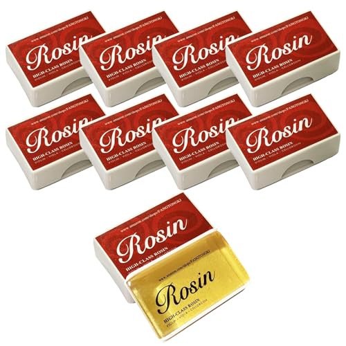 Rosin Violin Rosin,Violin,Viola & Cello Rosin for Bows,Smooth Bows Movement,Excellent String Grip,Light Low Dust Rosin,Resin with Case,Professional Rosin for Violin,Viola and Cello Bows (8 Pack)