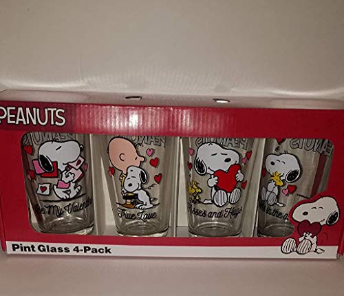 Peanuts Pint Glass 4-pack (Clear)