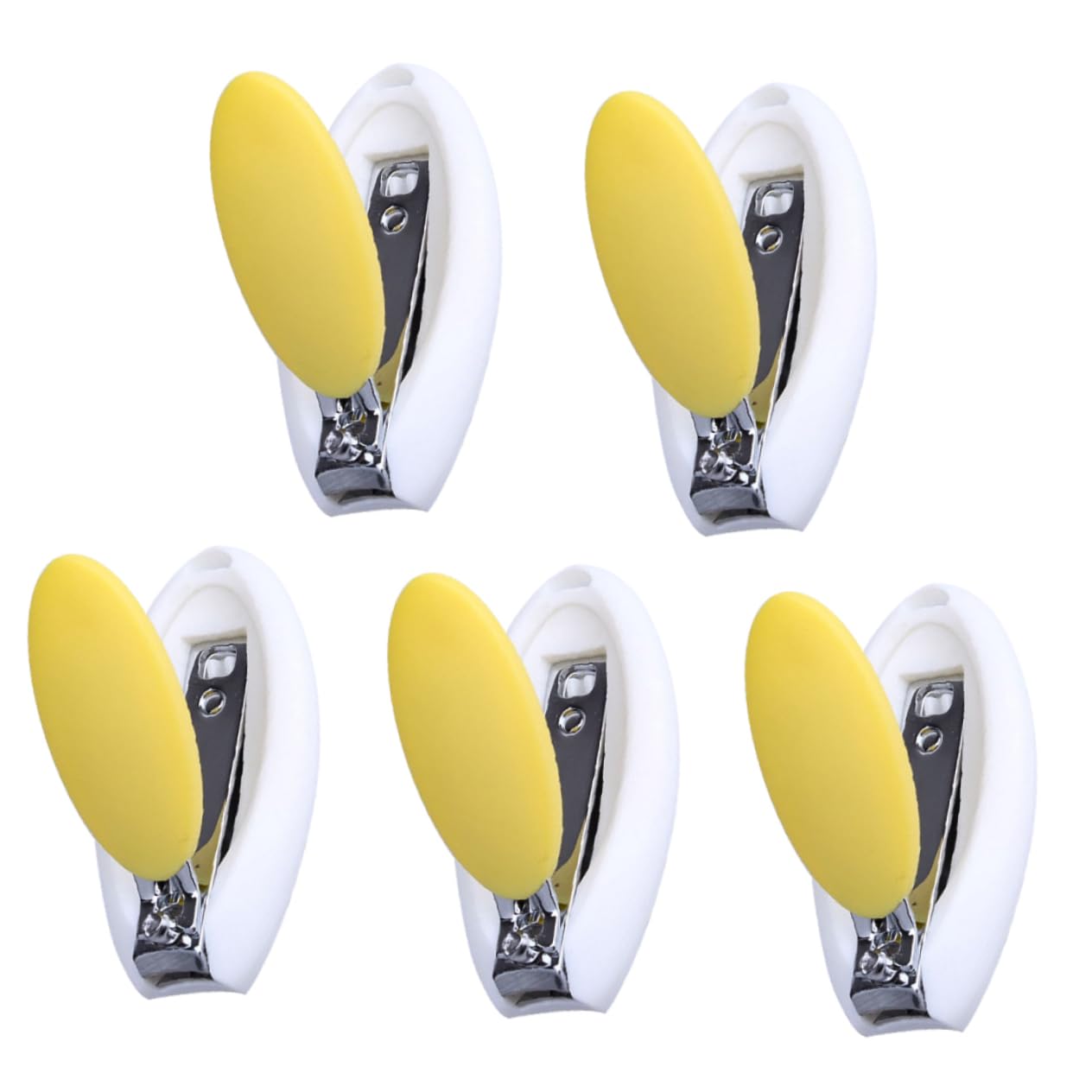 HANABASS Mini Nail Scissors for Newborns 5pc Baby Nail Clippers Pp Protective Sleeve Cartoon Shape Random Color
