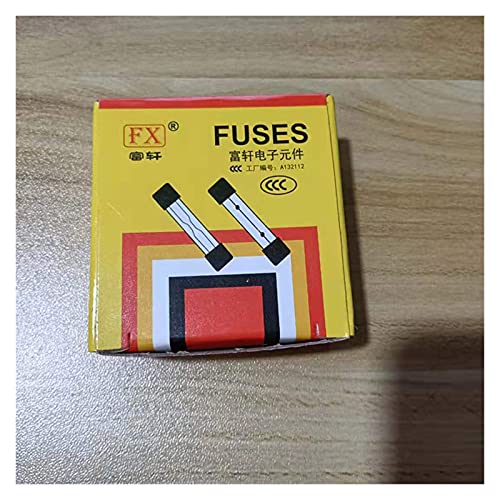 Juego de 100 fusibles de vidrio de acción rápida 250V 5x20mm con surtido de amperajes miniatura 1