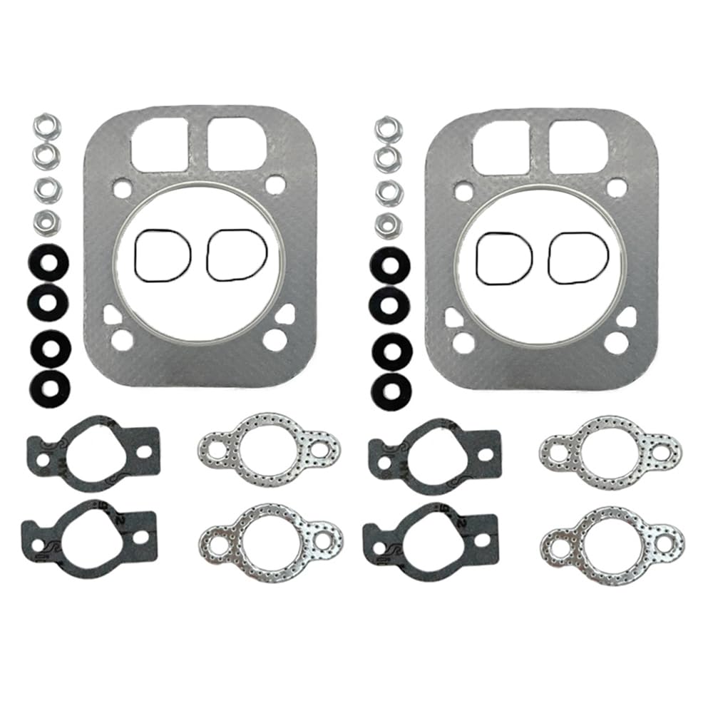DSkoiph2 Pack Cylinder Head Gasket Kit Replacement for Kohler 24-841-04S, 2484104-S 2404103S, 24 841 03S, 24 041 37-S, 24 041 16, 24 041 32 for Kohler CH25 CH730 CH740 CV25 Engine Head Gasket Kit