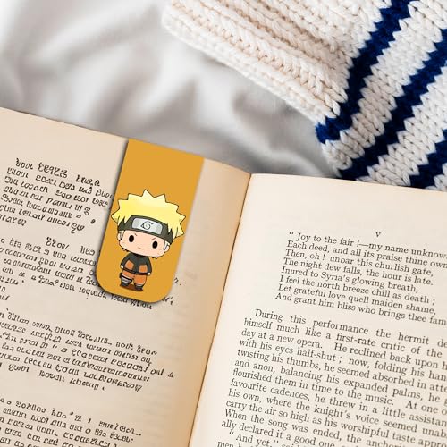Image of Anime Bookmarks Naruto Chibi - Set of 9 Magnetic Bookmarks | Best Anime Gift for Readers, Book Enthusiast & Anime Fans I Naruto | Sasuke | Sakura | Hinata | Jiraiya (Naruto Chibi)