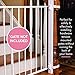 EZ-Fit: Baby Gate Walk Thru Adapter Kit for Stairs + Child and Pet Safety - Protect Banisters + Walls (Single Pack, 42 Inch)