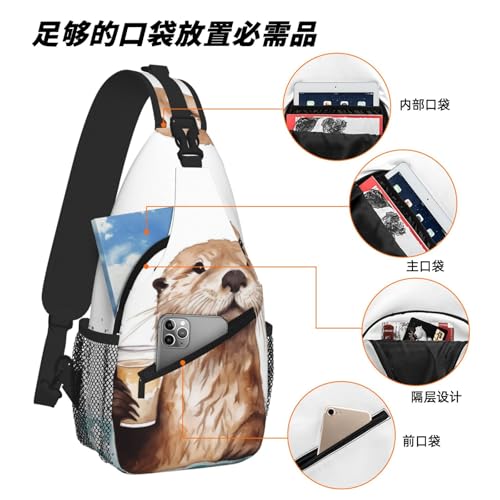 Bolso bandolera Sea Otter para mujeres y hombres miniatura 6