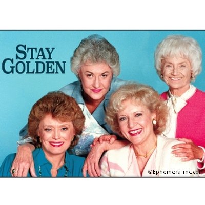 Imán decorativo rectangular Stay Golden