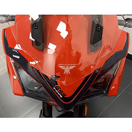 labelbike - 3D Sticker Decoration and Protection of The Front Muzzle Tip with Official License Compatible with Moto Morini X-Cape 650 2021-2024