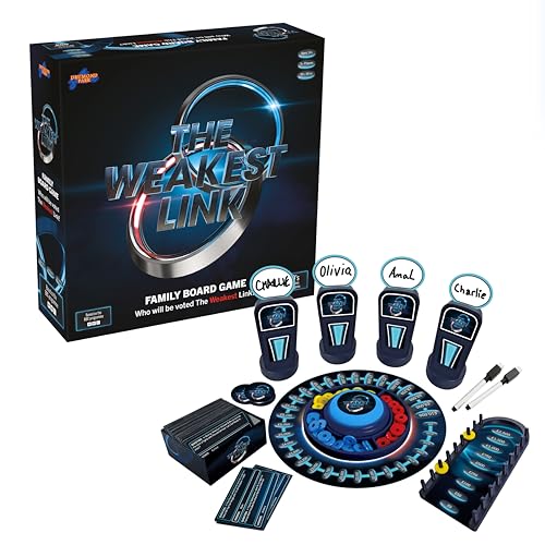 The Weakest Link Board Game | Official BBC Trivia Game Show Adaptation | Family & Party Game for 4–8 Players | Ages 14+