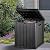 YITAHOME 51 Gallon Outdoor Storage Deck Box, Waterproof Resin Package Delivery and Storage Box with Lockable Lid for Patio Furniture Cushions, Pool Accessories, Garden Tools, Black