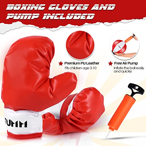 Punching Bag for Kids Include Boxing Gloves & Stand Height Adjustable Kids Boxing Bag for Boys and Girls Aged 3 4 5 6 7 8 9 10 Years Old - Thumbnail 5