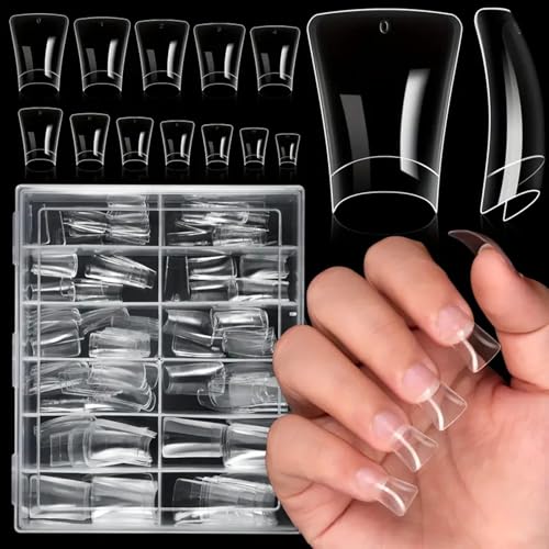 120/504 uñas postizas cortas y curvadas con patas de pato, accesorios de manicura, decoración artística para salón y uso doméstico