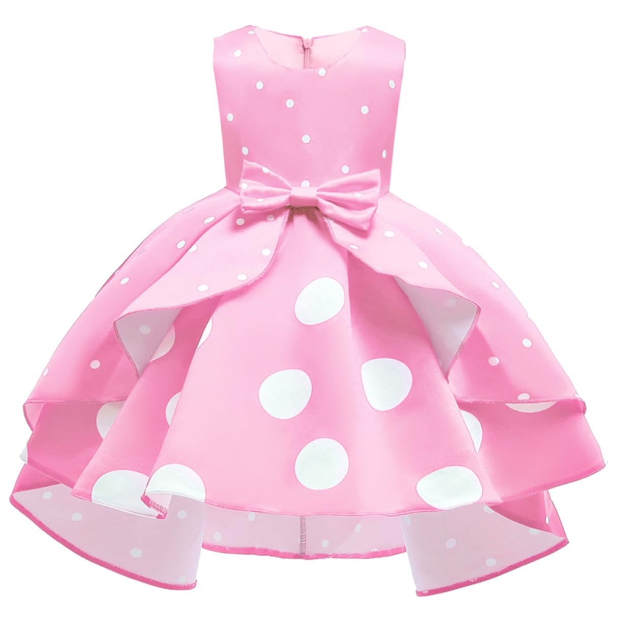 Vestido de Verano para Niñas sin Mangas Talla 120 Rosa
