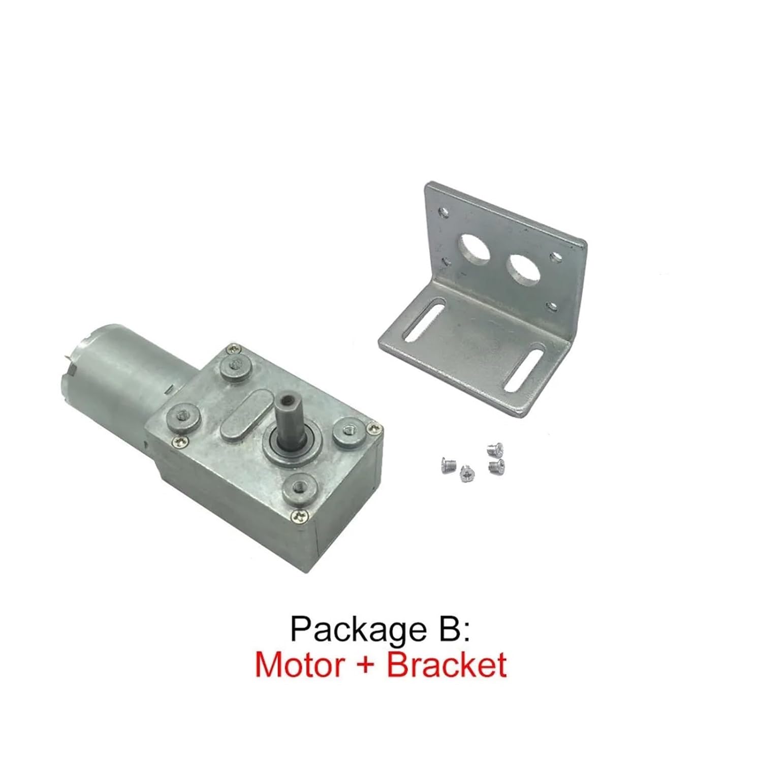 JGY-370 Worm Gear 6v High Torque 12V DC Motor Low Speed 12 Volt Reducer Micro Self-Lock Electric Motor(Package R,6RPM_6V)
