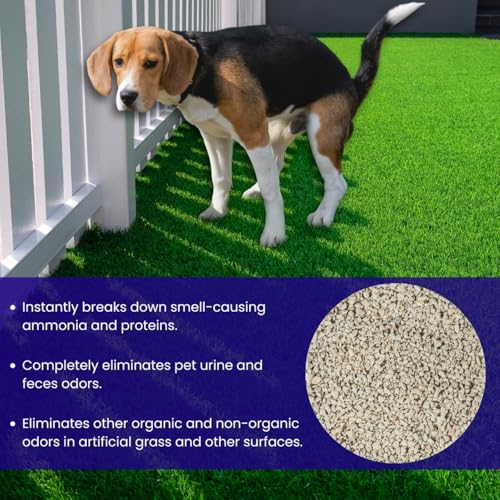 Image of BioTurf Granular Turf Infill - Yard Odor Eliminator for Artificial Grass & Dog Runs - Natural Turf Deodorizer for Pet Urine & Feces Neutralizer - Safe for Kids & Pets - 1 Gallon Pail