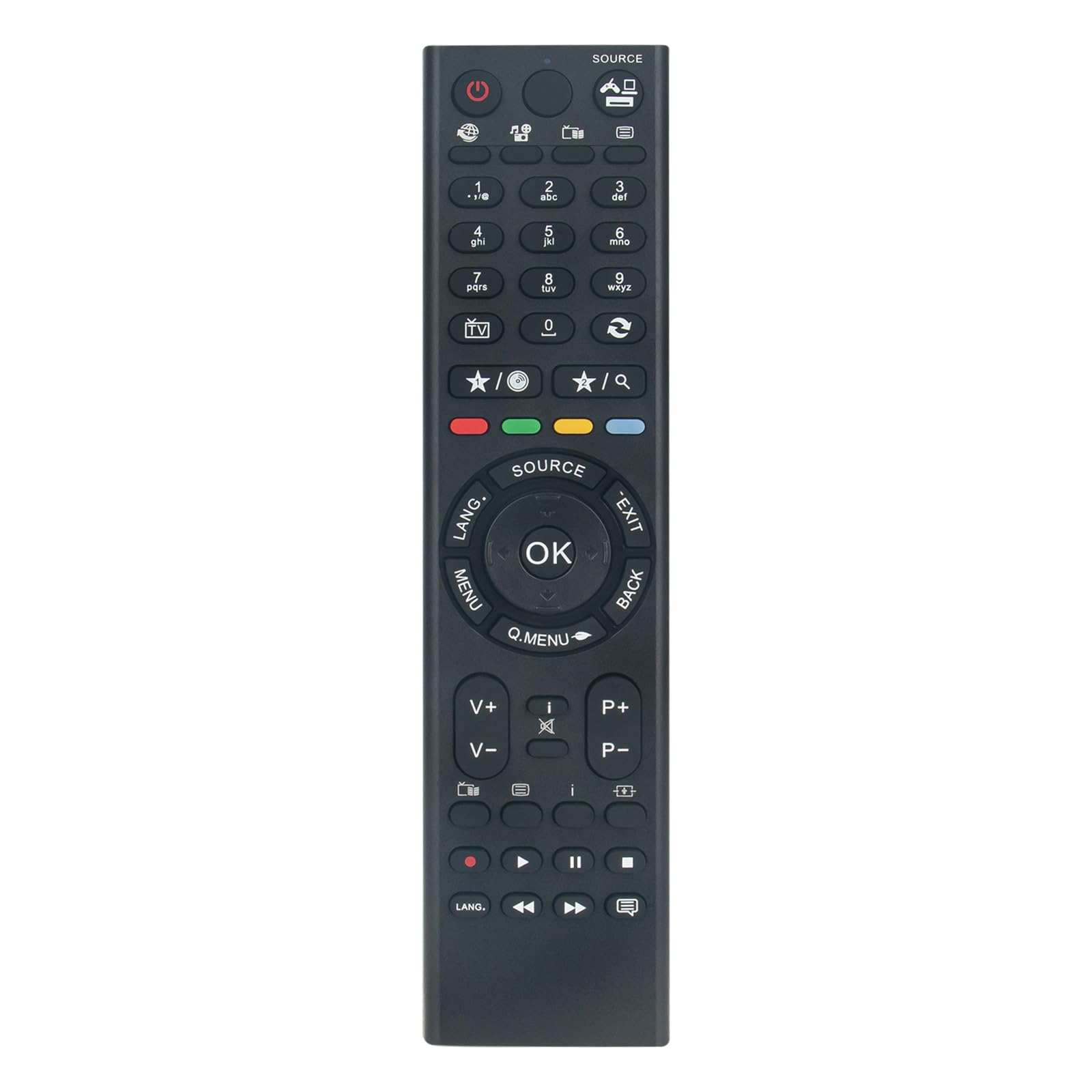 AULCMEET RC4900 Mando a Distancia de Repuesto Compatible con Telefunken