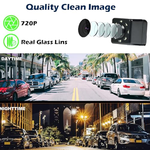 Image of Backup HD Camera Rear View License Plate Night Vision Waterproof Compatible with Sony Car Radio XAV-AX150 XAV-9500ES XAV-AX3200 XAV-AX5000 XAV-AX5600 XAV-AX7000 XAV-AX8000