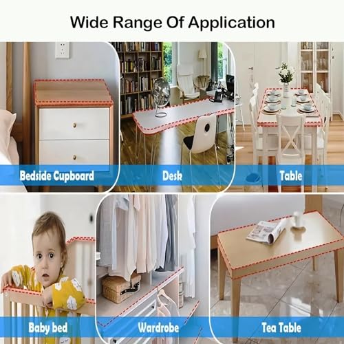 Image of Baby Proofing, Clear Corner Protector Baby, 6.56ft(0.78x0.78In) Silicone Soft Corner Protectors for Kids, Upgraded Airbag Corner Guards for Furniture, Tables, Desk Edge Cushion