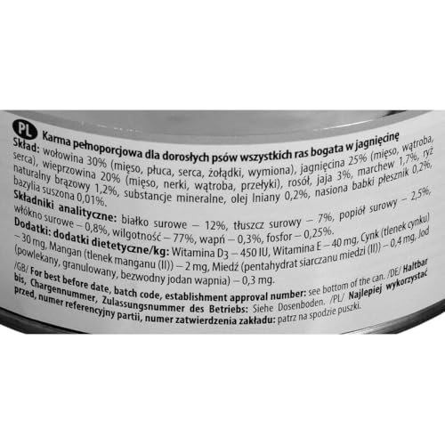 Dolina Noteci Premium ,,Hundefutter, Nassfutter reich an Lamm 800g – Ansicht 3