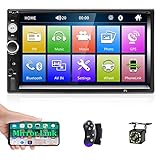 Función de aprendizaje del control remoto del volante: incluye un control del volante (sin baterías), soporte para cambiar al modo de enlace de espejo. Si su automóvil tiene un control original del volante, puede configurar las funciones que necesita, más convenientes.