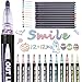 Produktbild Outline Stifte Magische Stifte, 24 Farben Double Line Metallic Stifte Glitzerstifte, Glossy Magic Stift für Malen, Geschenkkarte, Scrapbooking, Basteln, Einschulung Mädchen Geschenke 4-12 jahre