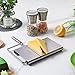 zanmini Cheese Slicer, Stainless Steel Cheese Cutter with Accurate Size Scale, Wire Cheese Slicer for Cheese Butter, Equipped with 4 Replaceable Cheese Slicer Wires