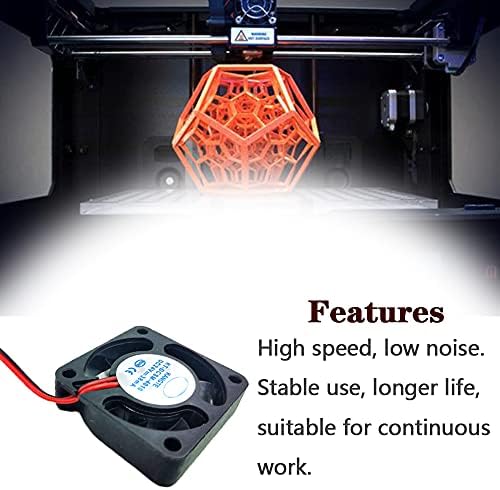 5 Pcs 3D Printer Extruder Cooling DC Fan 40 * 40 * 10MM DC 24V Turbo Fan and DC 24V Extruder Hot End Fan for Ender 3/3 Pro 3D Printer