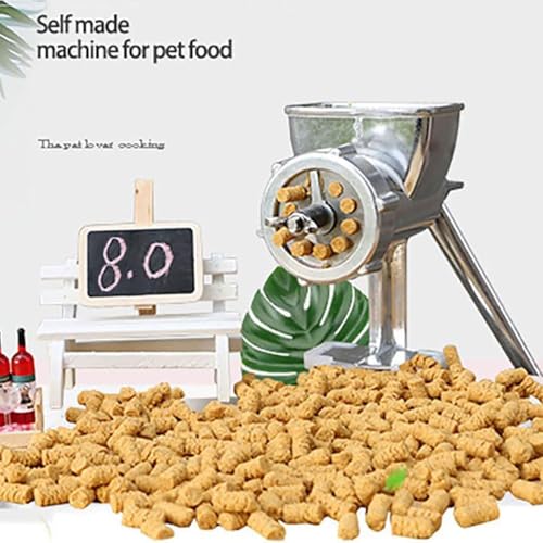 Macchina manuale per pellet per la lavorazione di mangimi per animali domestici e animali, design durevole e lavabile, ideale per mangimi fatti in casa per cani, pesci e pollame