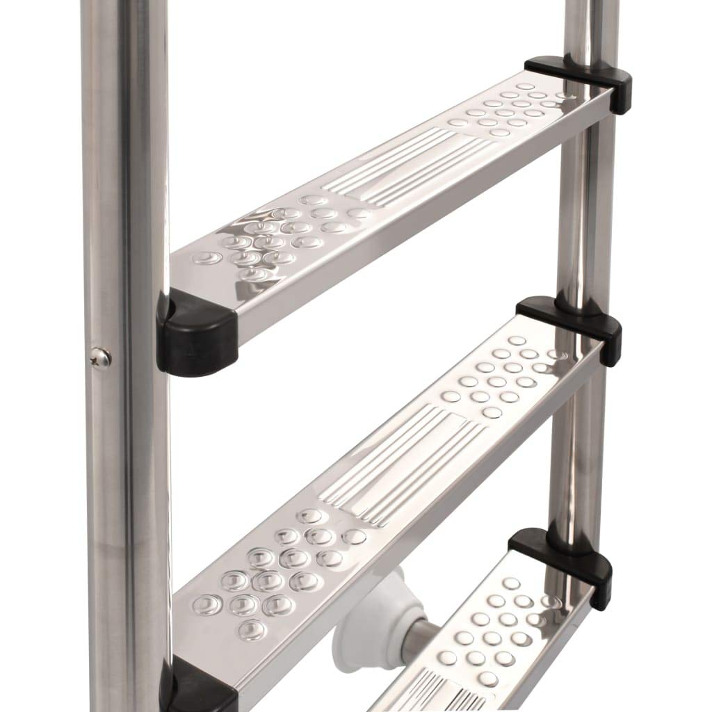 vidaXL Échelle de Piscine à 3 échelons Acier Inoxydable 304 120 cm