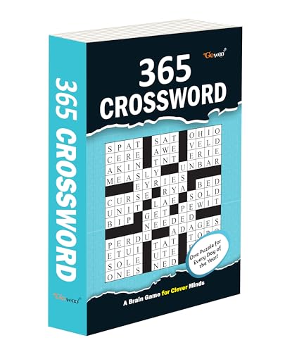 Image of 365 Crossword :- crossword activity book, classic crossword puzzle book, vocabulary building puzzle book, classic crossword puzzle book, fun and easy crossword activity book