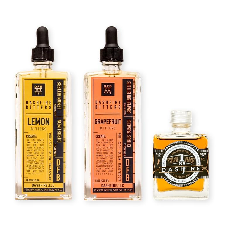 Miniatura 2 de Dashfire Bitters Colección Vagabond #1  Vintage Orange No.1 Chai y Mole Bitters  Juego de 3 unidades