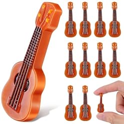 Miniature Guitar Models 25Pcs Small Resin Musical Instruments for Dollhouse Decor Party Favors Collectibles 1.37X0.51X0.19In - Les Beatles, Paul McCartney, John Lennon, RIngo Starr, George Harrison