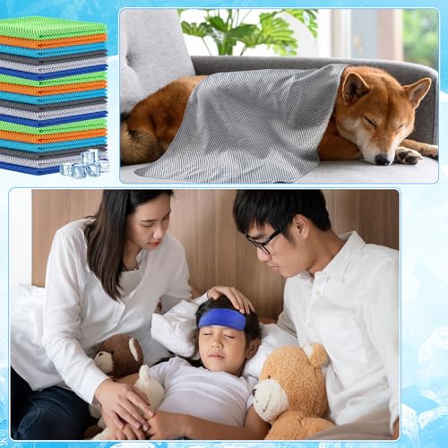 Image of Maitys 600 Pcs Cooling Towel Bulk for Neck and Face, Fresh Colors