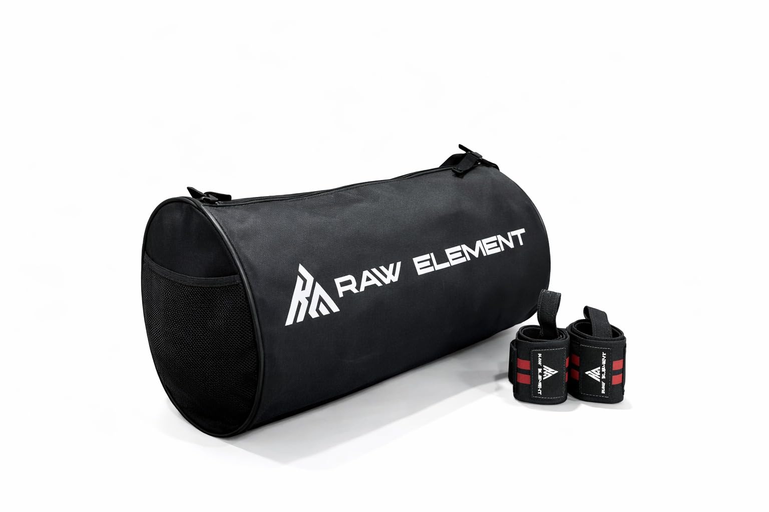 Gym Duffle Bag with Wrist Support Combo | Spacious & Durable Sports Bag | Water Resistant Travel Gym Bag for Men & Women | Strong Zippers & Comfortable Carry (Black)-image-44