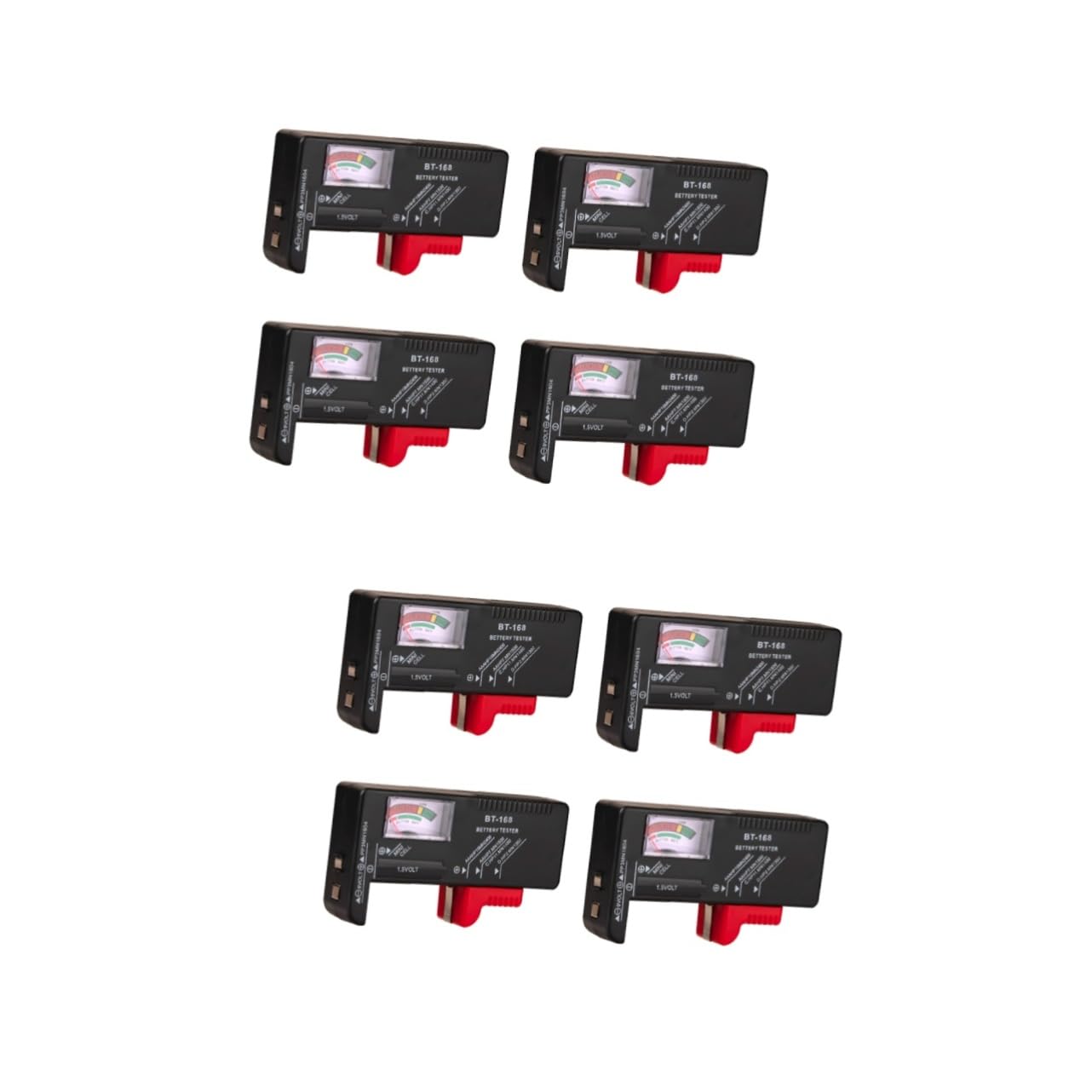 HOMSFOU 8stücke Tragbarer Batterietester Mit Lcd-anzeige Einfach Ablesbarer Spannungsprüfer Für Batterien Wie Aa Aaa Knopfzellen Für Schnelle Kapazitätsprüfung