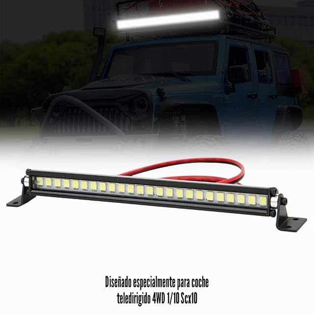 Foto 8 de 8 de Barra de Luces LED para Coche RC, 24PCS LED Roof Light Bar, Diseño Moderno y Resistente