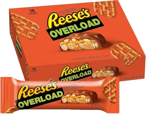 Reese'S Overload Lot de 18 barres de chocolat 42 g