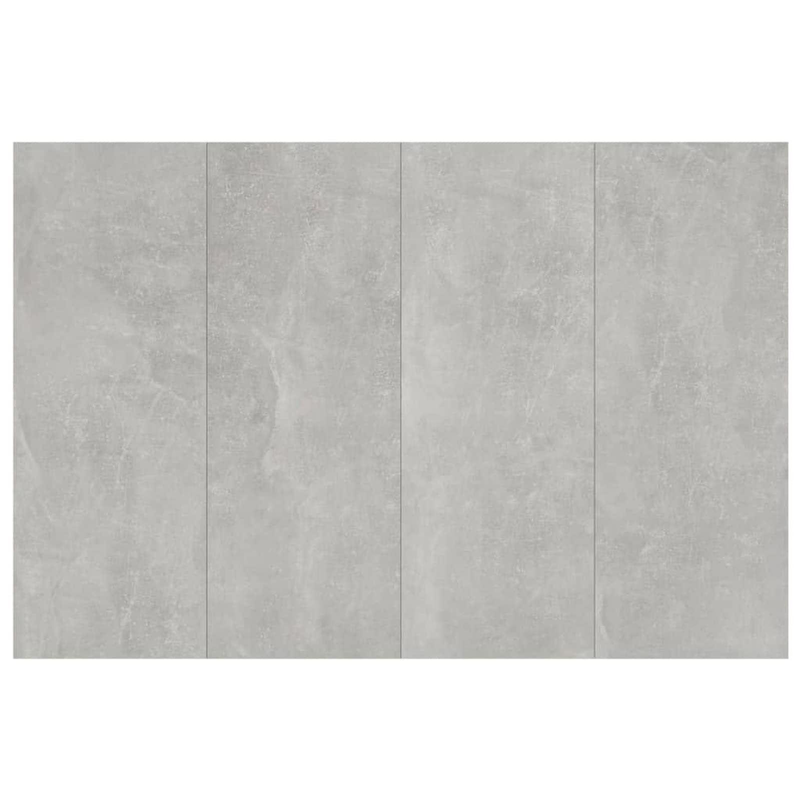 Gecheer Cabezal + 2 Mesitas de Noche, Cabecero y Mesitas Cabecero de Cama con mesitas Madera contrachapada Gris hormigón,Medidas Cabezal: 120 x 1,5 x 80 cm Juegos de Muebles de Dormitorio