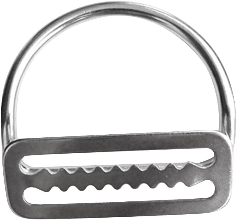 Scuba Diving 316 Stainless Steel Weight Belt Keeper with D Ring Suit for Scuba Diving Surfing
